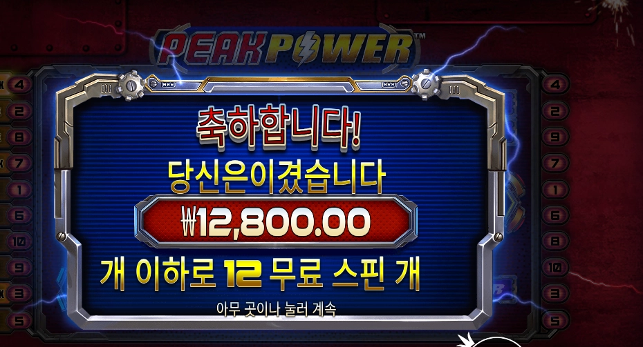 피크 파워 12스핀