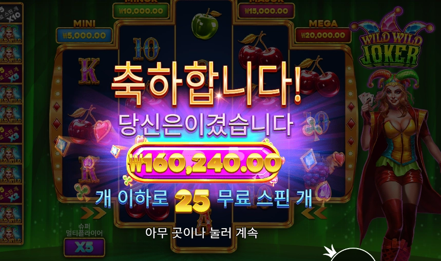 와일드 와일드 조커 ８０１배