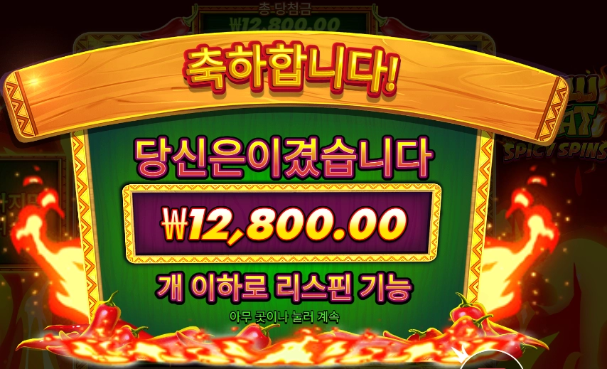 칠리 히트 스파이시 스핀 12천원