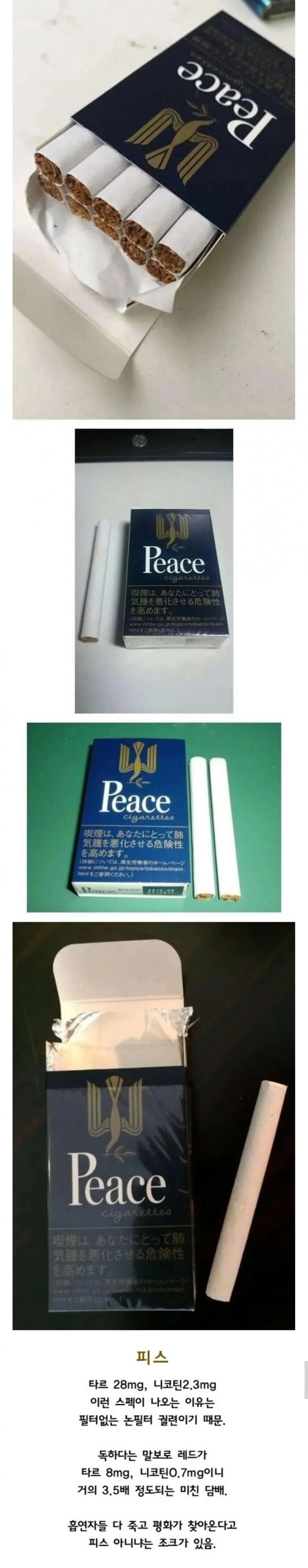 일본의 상남자만 피는 담배