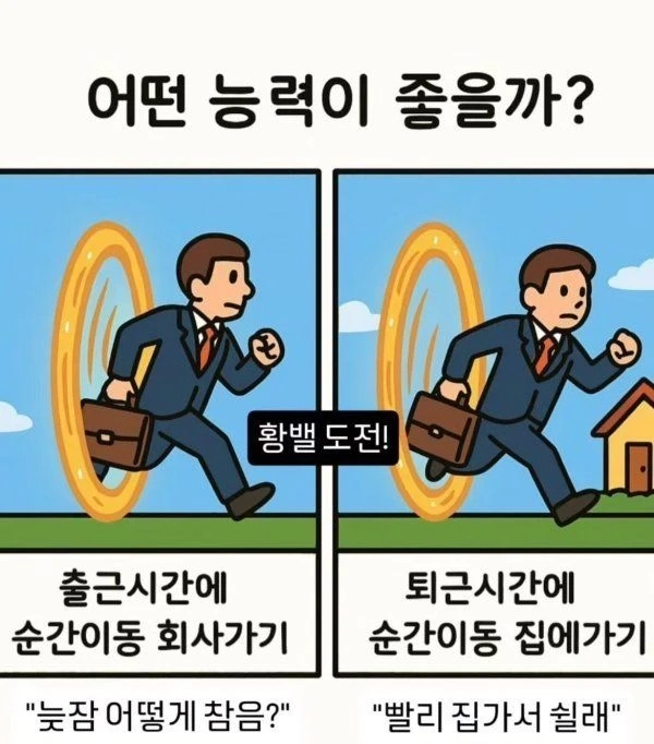 은근히 갈린다는 출퇴근길 순간 이동 사용 고르기