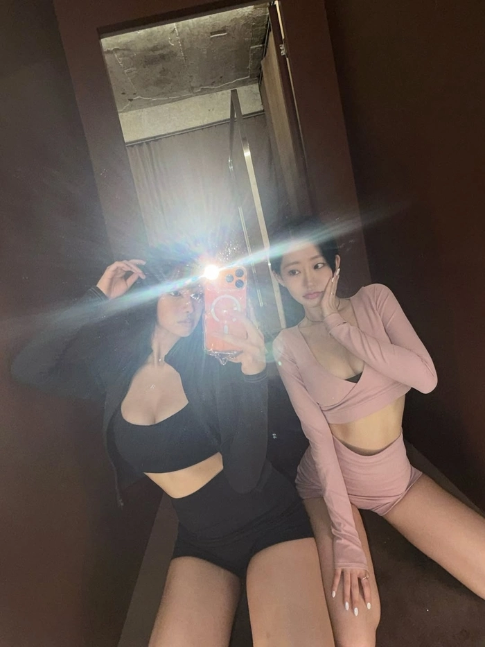 키오프 쥴리·나띠, 밀착 운동복