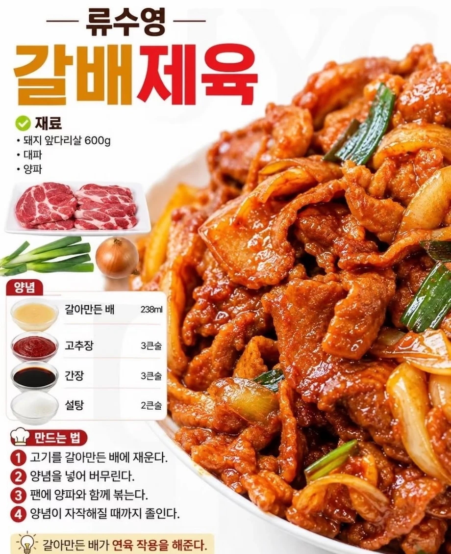 유명인들 요리법 모음