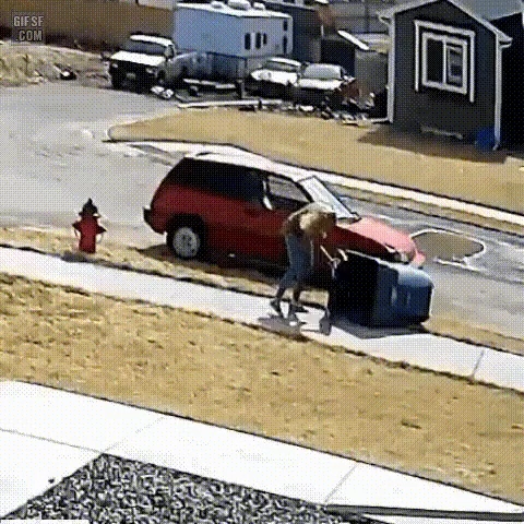 길거리에서 여자때리는 쓰레기