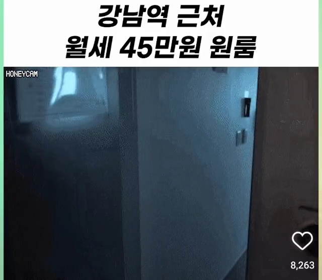 강남역 근처 월세45만원 원룸