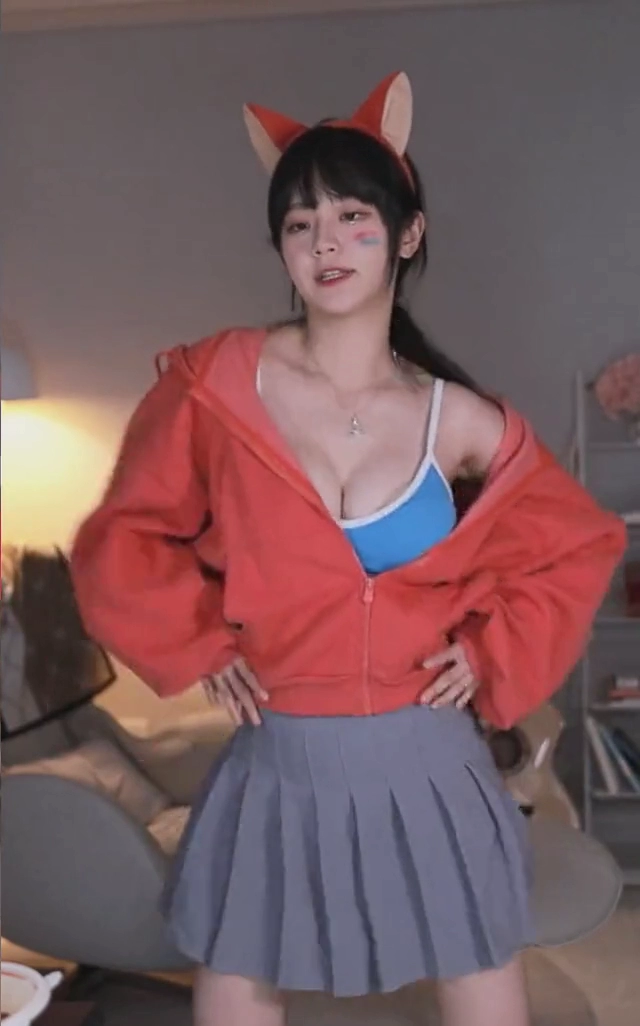 쵸단 가슴 출렁출렁 리액션