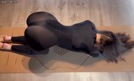 위에서 본 고양이 자세