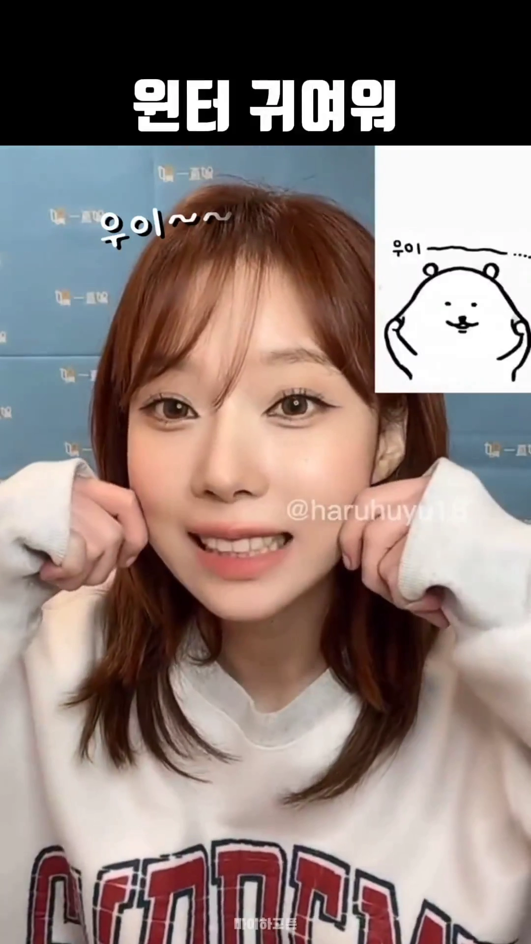 이모티콘 따라하는 에스파 윈터