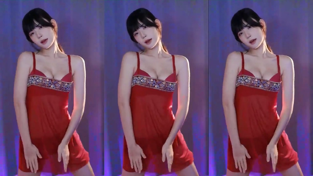 고라니율 빨간 시스루 19 리액션