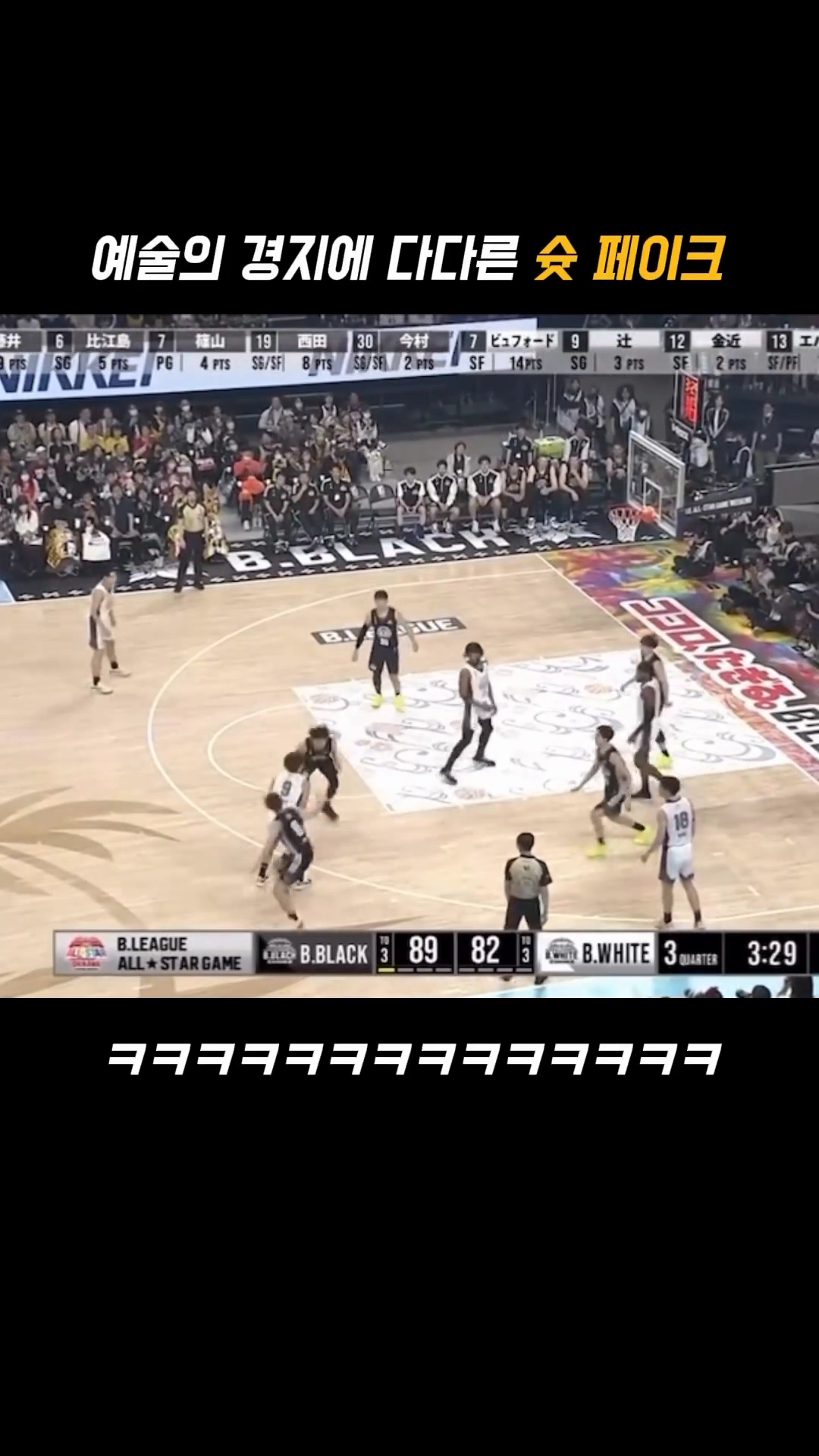일본 농구에서 나온 역대급 페이크 동작