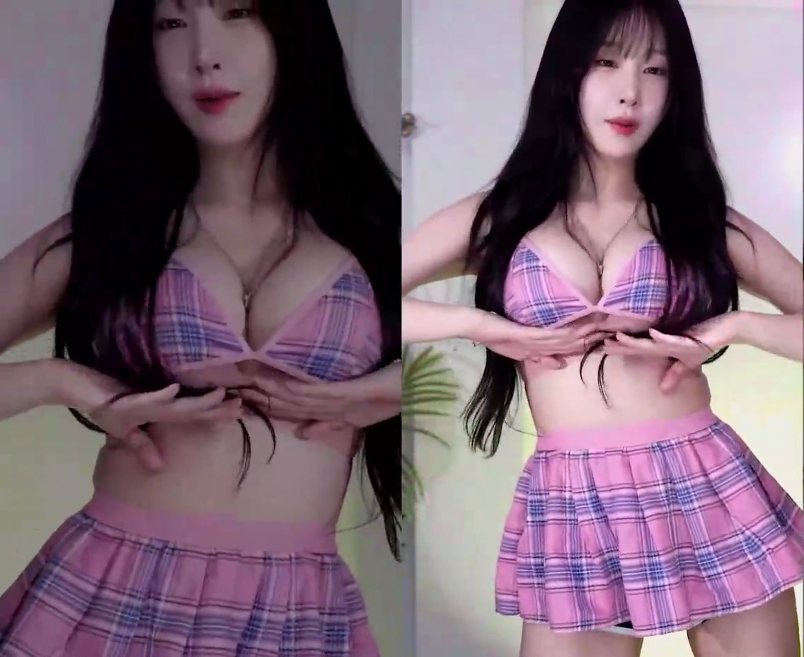 한갱 알가슴 강조하는 끈비키니 리얼 핏