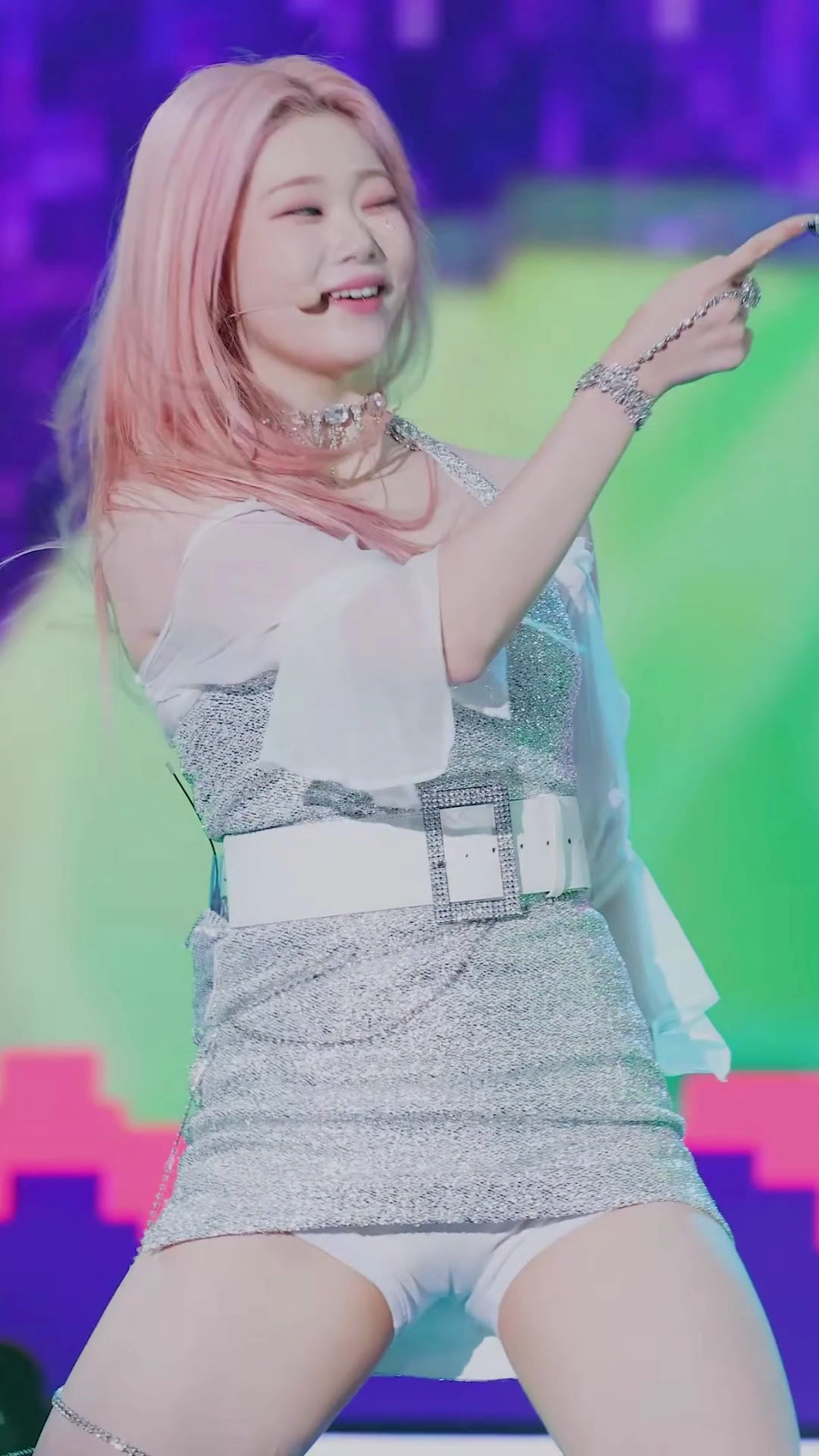 빌리 츠키 도끼자국 선명한 타이트한 속바지