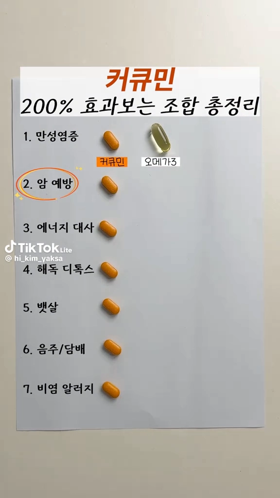 커큐민조헙정리