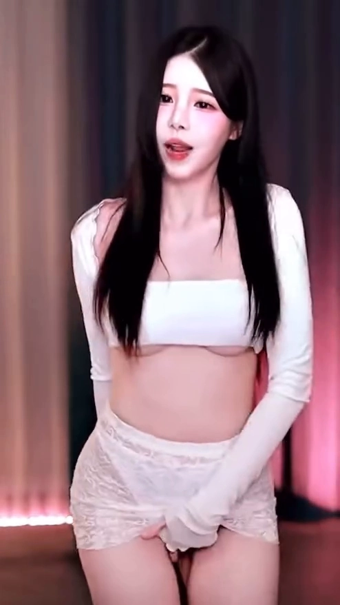 햄찡 팬티 훤히 보이는 시스루 스커트