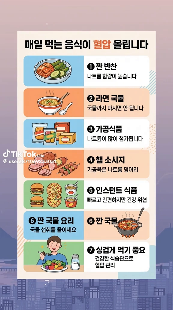 혈압 올리는 음식