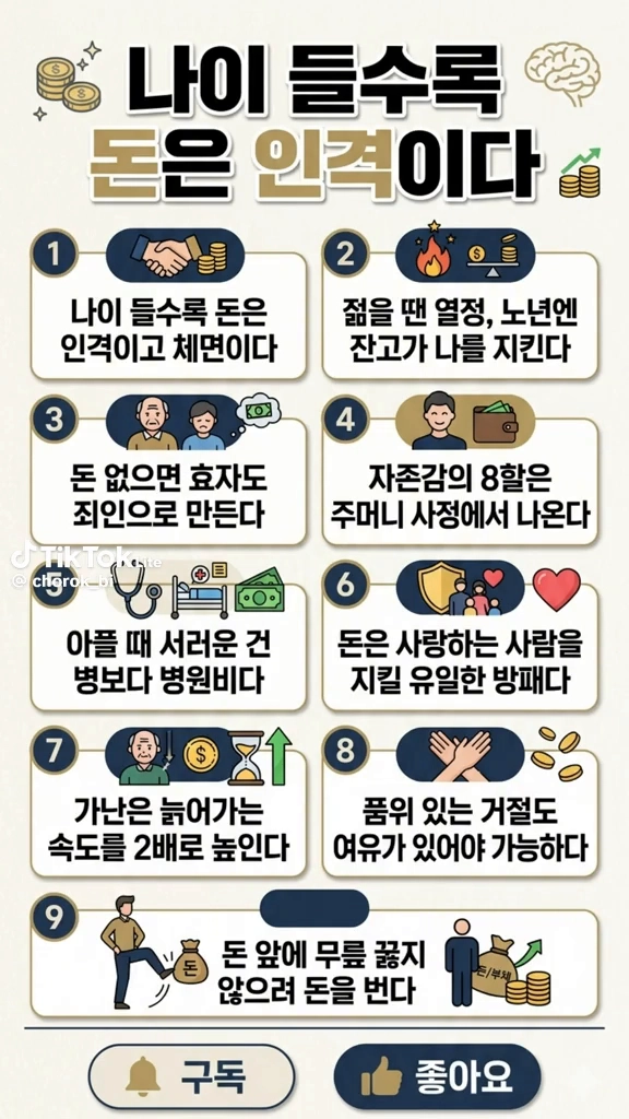 나이들수록 돈은 인격이다